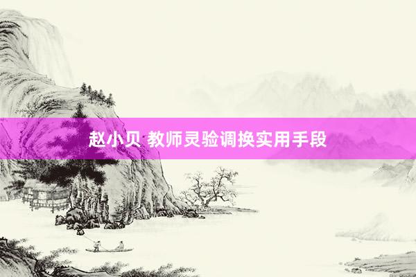 赵小贝 教师灵验调换实用手段